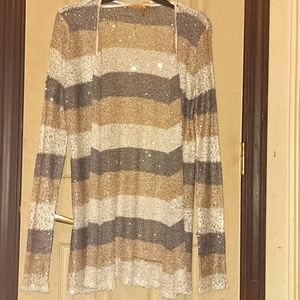 belldini long sleeve lightweight sweater open front. Med. Like new!